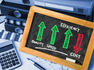 Cost reduction and efficiency representation