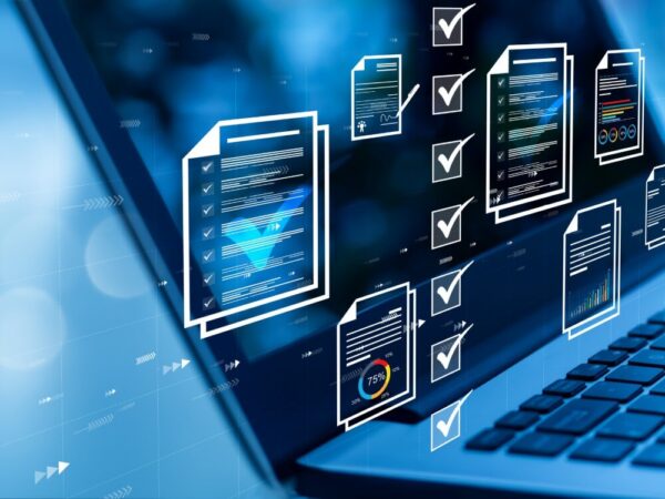 Online validation checks on a laptop